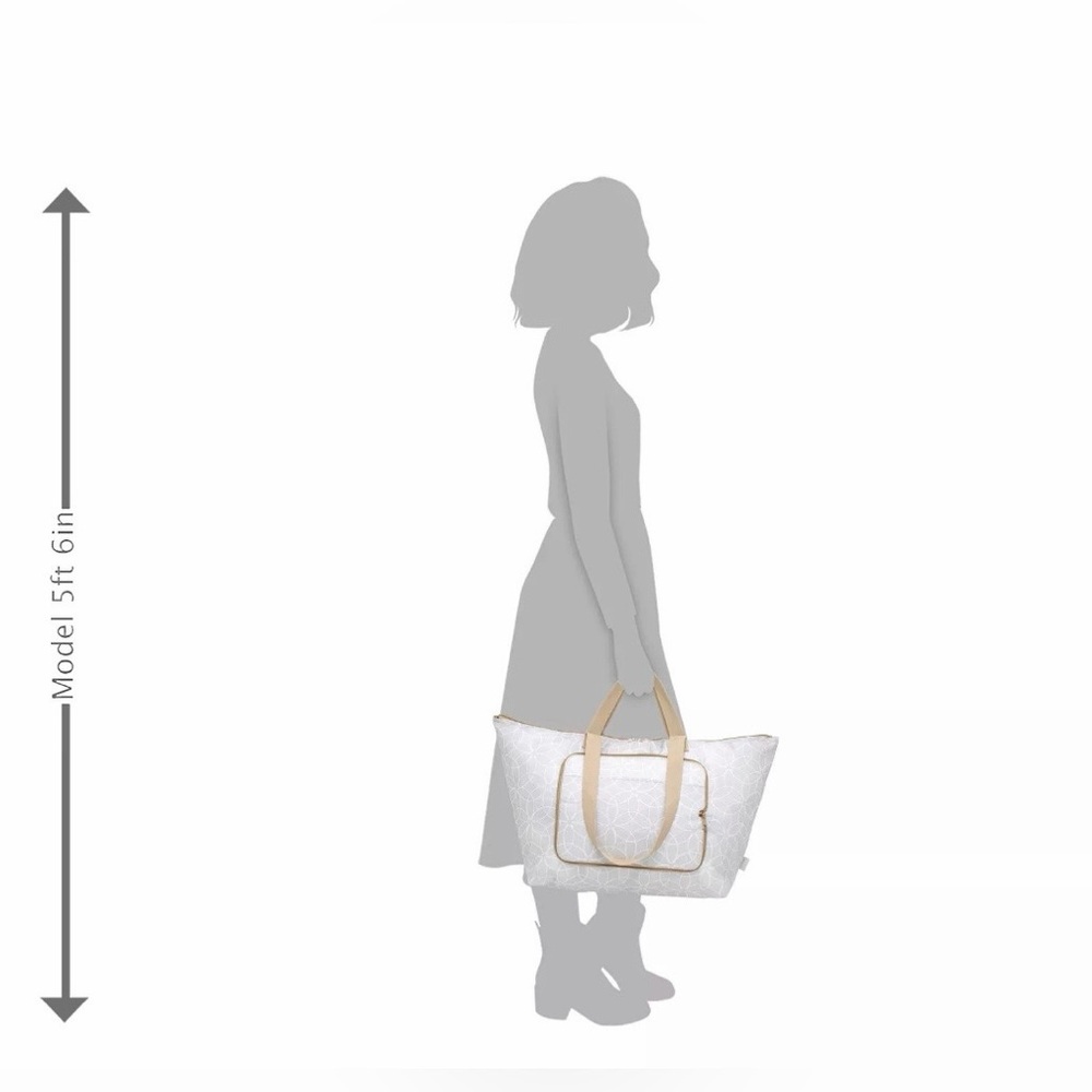 NWT DSW Grey/Beige Tote - Picture 4 of 6